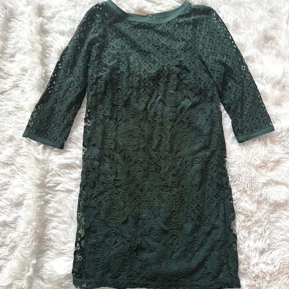 Elegant Green Lace Dress
